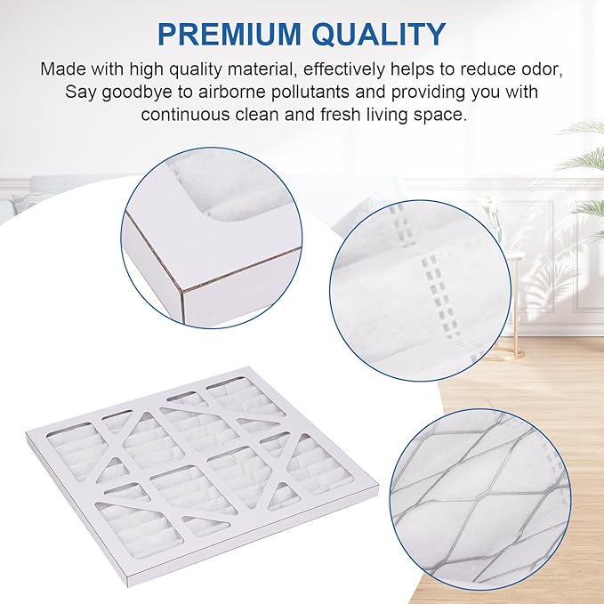 GreeSuit 5 Pack MERV-10 Pre-Filter Replacement Compatible with AlorAir CleanShield HEPA 550 Air Scrubber and Abestorm HEPA 550 Air Scrubber - 5 Pack