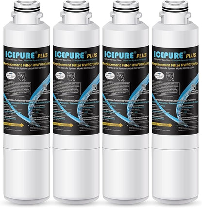 ICEPURE PLUS NSF/ANSI 53&42 DA29-00020B Refrigerator Water Filter,Replacement for Samsung DA97-08006A, DA29-00020A, RF28JBEDBSG, HAF-CIN/EXP, HAF-CIN, KENMORE 469101, RF28HMEDBSR, RF4287HARS,4PACK