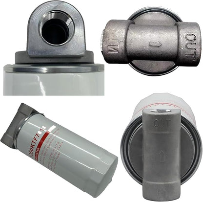 1200KTF7018 Fuel Filter 10 Micron 3/4" 18GPM 50PSI 10Micron Fuel Filtration F1810PM0 1200KTG9075 Fill-Rit Grainger FR112 FR1210G FR610G Fuel Transfer Tank Pump Diesel Gasoline Fuel Filters Assembly