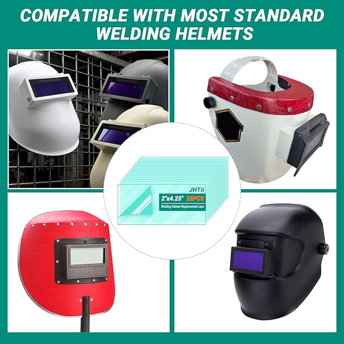 20pcs Welding Helmet Lens, 2"X4.25" Welding Helmet Replacement Lens