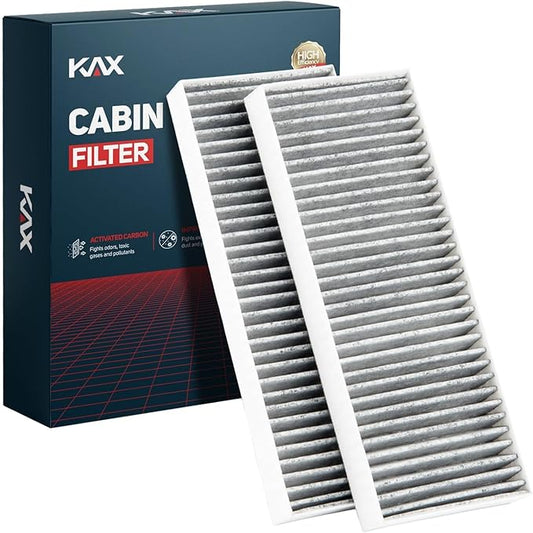 KAX Cabin Air Filter with Activated Carbon, CF10553 Replacement for Frontier 2015-2019, Pathfinder 2005-2012, Xterra 2005-2015, Pack of 2