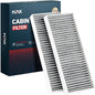 KAX Cabin Air Filter with Activated Carbon, CF10553 Replacement for Frontier 2015-2019, Pathfinder 2005-2012, Xterra 2005-2015, Pack of 2