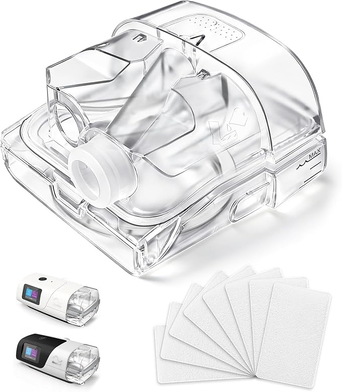 Water Chamber for AirSense 11 with CPAP Filters, 24 Packs Filters Perfect Fit and Seal Water Tank Compatible with AirSense 11 & AirCurve 11 Machines, Reliable CPAP S11 Supplies