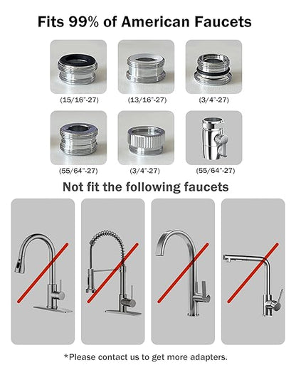 Frizzlife SS99 Countertop Water Filter System, NSF 42&372 Certified 6-Stage Stainless Steel Water Filter for Sink Faucet Reduces 99.99% Lead, Chlorine, Heavy Metals, 8000 Gallons (1 Filter)