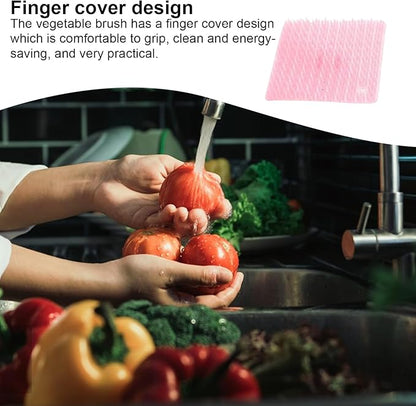 Fruit and Vegetable Cleaning Brush | Vegetable Bendable Washing Brush - Kitchen Cleaner Scrubber with Dense Bristles, Multi-Functional Veggie Scrubber for Cleaning Potatoes, Carrots