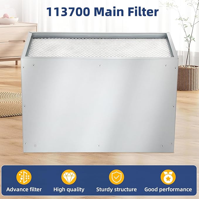 113700 Main Filter with Carbon Mix Compatible with Glowforge Plus/Pro Air Filter Systems | Superior Filtration for Indoor Fresh Air