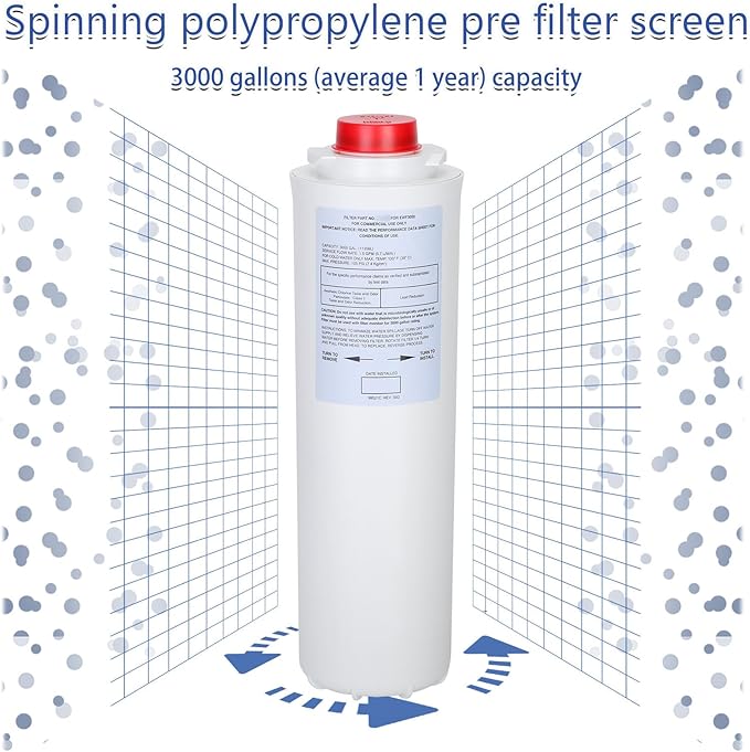 51300-C (2 Packs-No Chip),Compatible with EzH2O Replacement Bottle Station High Capacity 3000 Gallon,Replacement EWF3000 for 51300-C ERF750, 51299C, 55898C