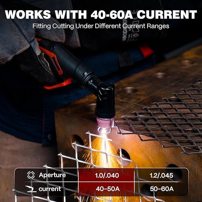 ARCCAPTAIN AG-60 Plasma Cutter Torch Consumables, 24Pcs .040'' SG-55 AG-60 Plasma Cutter Torch Accessories for ARCCAPTAIN CUT55 PRO, CUT55 PROLUX, CUT 55PILOTARC,CUT 55PIL0T, CUT 60HF, CUT 60HF PRO