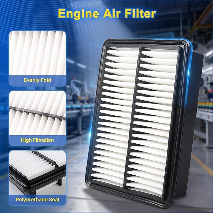 Cabin & Engine Air Filter Kit for 2019-2023 Mazda 3 2.0L, 2019-2026 Mazda3 2.5L, 2020-2023 Mazda 3 Sport 2.0L, 2020-2025 Mazda3 Sport 2.5L(All for Gas)
