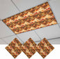 Tropical Plant Cactus Fluorescent Light Covers 3 Pack Western Cowboy Horse Sunset Deserts Brown Magnetic Fluorescent Ceiling Lights Filters for Office Classroom Home Drop Ceiling 4x2 Feet