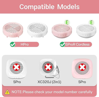 6 Pack HPro Nail Dust Collector Replacement Filters, Compatible with MelodySusie Nail Dust Collectors Models HPro/SProR