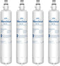 Maxblue Replacement for GE® RPWFE®, RPWF (with CHIP) Refrigerator Water Filter, Compatible with WSG-4, WF277, GFE28GMKES, PFE28KBLTS, GFD28GSLSS, PWE23KSKSS, GYE22HMKES, DFE28JSKSS, 4 Filters