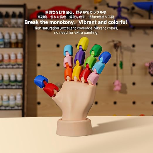 RESIONE CL-TH Tough ABS-Like Color 3D Printer Resin, Highly Saturated & Opaque Colors, Rigid and Tough, Wear & Scratch Resistant, Low Shrinkage for Figures, Models & Prototypes, Pastel Blue-1KG