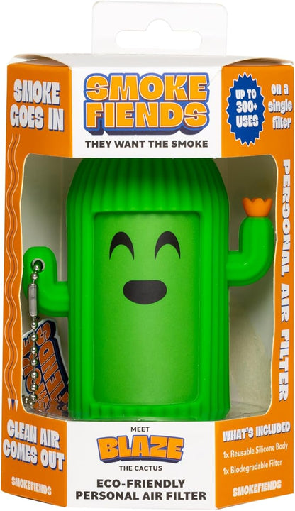 Portable & Eco-Friendly Personal Air Filter | Discreet HEPA & Carbon Filtration | Biodegradable & Up to 300+ Uses | Keychain Design for On-the-Go Freshness (Blaze)