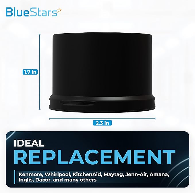 BlueStars 2260518B 2260502B Refrigerator Water Filter Cap – Compatible with Whirlpool & Kenmore Refrigerators - Replaces WP2260518B WP2260518BVP PS11739970 - PACK OF 2