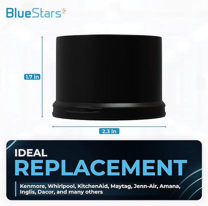 BlueStars 2260518B 2260502B Refrigerator Water Filter Cap – Compatible with Whirlpool & Kenmore Refrigerators - Replaces WP2260518B WP2260518BVP PS11739970 - PACK OF 2