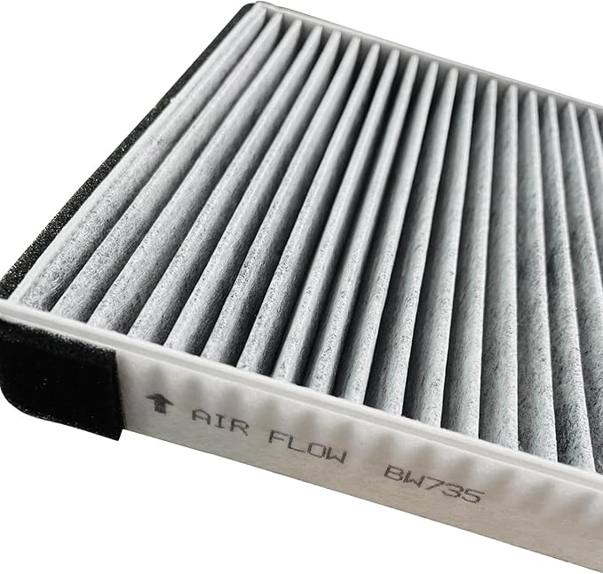 BW735 Premium Cabin Air Filter for Equus (11-16), Santa Fe (19-20), Genesis G70 (20-22), G80 G90 GV70 (2022), GV80 (21-22), Stinger (18-22), Telluride (20-22), K900 Carbon