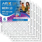 AIRX FILTERS WICKED CLEAN AIR. 14x14x1 Air Filter MERV 13 Electrostatic Pleated Air Conditioner Filter 6 Pack HVAC AC Furnace Filters