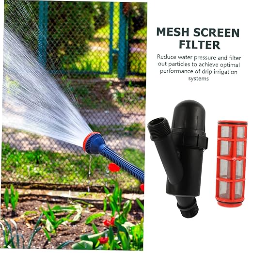 Toyvian Y Shape Irrigation Filter Mesh Water Saving Tool Durable Stainless Steel Design for Efficient Drip Irrigation Gardens and Farms