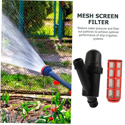 Toyvian Y Shape Irrigation Filter Mesh Water Saving Tool Durable Stainless Steel Design for Efficient Drip Irrigation Gardens and Farms
