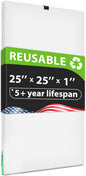 Reair 25x25x1 Air filter, Washable and Reusable Air Filter 25x25x1 for AC HVAC Furnace, MERV 8 Air Filters Machine Washable & Dryer Friendly, AC Furnace Air Filter