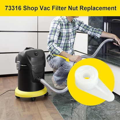 6 Pcs 73316 Shop Vac Filter Nut Replacement for Rid gid VF4000,Crafts man Wet Dry Shop Vac Filter Attachments Replacement Parts, Replace 9-16938 83872