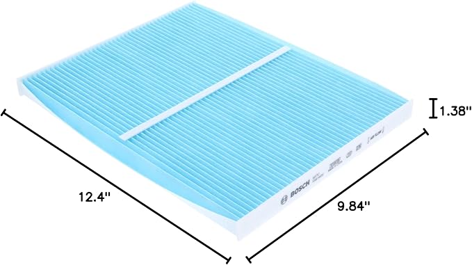 BOSCH 6077C HEPA Cabin Air Filter - Compatible with Select Ford Edge, Fusion, Police Responder Hybrid, SSV Plug-In Hybrid; Lincoln Continental, MKX, MKZ