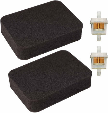 2 Pack 17211-899-000 Air Filter, Compatible with Honda Generator EB3000 EB3500 EB3500X EB5000X EB6500 EB6500X GP6500 EM3000 EM3500S EM5000 EM5000X EM5000SX 17211899000 Foam Air Filter Parts