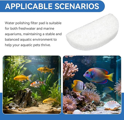 20 Pack Water Filter Polishing Pads for Fluval 104 105 106 204 205 206 Filters, Aquarium Water Polishing Filter Pads, Replacement Polishing Pad Filter Sponge Media for Fish Tanks
