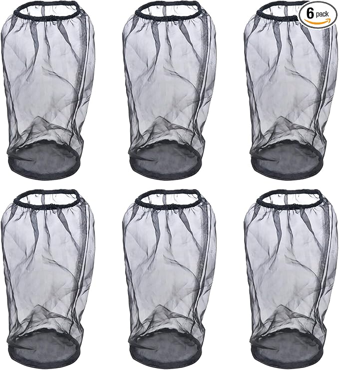 Universal 9 Inch Air Filter Cover, Air Intake Filter Sock Cover, Motorcycle Waterproof Air Filter Rain Sock Dustproof Protective Cover (Filter L), Pack of 6