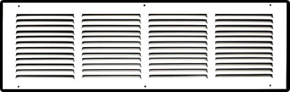 [2 Pack] Fits 24x6 Duct Opening | Steel Return Air Grille by Handua | Vent Cover Grill for Sidewall and Ceiling | White | HVAC Cold Air Intake Grille | Outer Dimensions: 25.75"W X 7.75"
