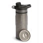 GRAYL GeoPress Titanium 24 oz Water Purifier Bottle with Cooking Lid - Filter for Hiking, Camping, Survival, Travel (Covert Black)