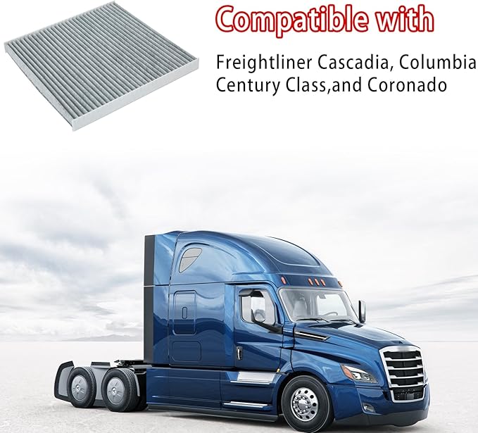 P609422 cabin air filter with Activated Carbon Compatible with Freightliner Cascadia, Columbia,and Coronado Replaces AF26235, PA4857, P609422, wix 24318, CAF24003, PA10181(set of 20)