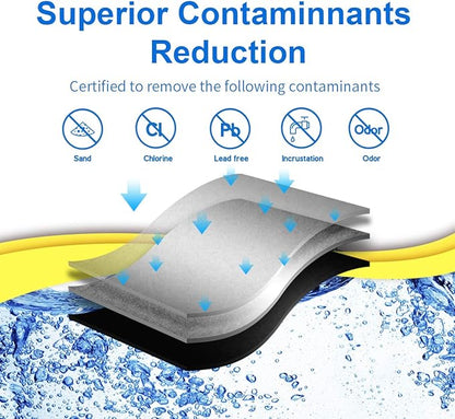 EXCELPURE RWF6100A Refrigerator Water Filter Replacement For Bosch Ultra Clarity Pro BORPLFTR50, BORPLFTR55, 12033030, 11025825, 11032531, B36CT80SNS, B36CL80ENS, WFC100MF, WFS200MF, 2PACK
