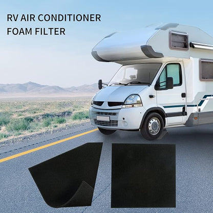 RV A/C Replacement Air Filter, Foam Pre-Filter for Coleman 6798A3761 and Winnebago 108892-01-703, 15"x15"x1/4"(2 Packs)
