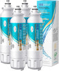 ICEPURE Alkaline ADQ73613401 Refrigerator Water Filter Replacement for LG LT800P, LT800PC, ADQ75795104, ADQ736134, ADQ73613402 Kenmore 9490 46-9490 LSXS26326S LSXS26366S LMXS30776S, Enhances PH, 4Pack