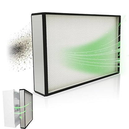 FFU H14 HEPA Filter Replacement, Laminar Flow Hood Filter Replacement Kit 1 Piece, Compatible with Laminar Flow Hood FFU 46.2"x22.6",100/ISO 5, H14 HEPA Flow Hood Filter