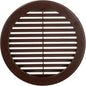 Vent Systems 6" Inch (Opening Dimensions) Brown Soffit Vent Cover - Plastic Return Air Vent Cover - Round Ventilation Grille with Mesh Screen - HVAC Register Louver for Bathroom, Home, Kitchen