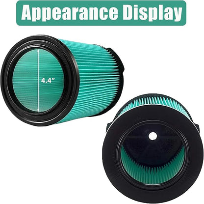 2 Pack VF6000 5-Layer Pleated Replacement Vacuum Filter Compatible for Rigid Shop Vac 5-20 Gallon Wet/Dry Vacuums,Fit for Husky 6-9 Gallon Vacs