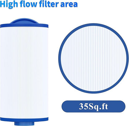 Cryspool® 04060 Spa Filter Compatible with PMA-R3/268548 with Closed Handle, 4CH-935, PWW35L, FC-0170, X268554, X268535, 817-4035, 35 Sq. Ft Hot Tub Filter Cartridge, 2 Pack
