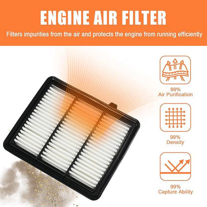 Engine Air Filter 17220-6A0-A00 Compatible with Honda Accord 2018 2019 2020 2021 2022 1.5L