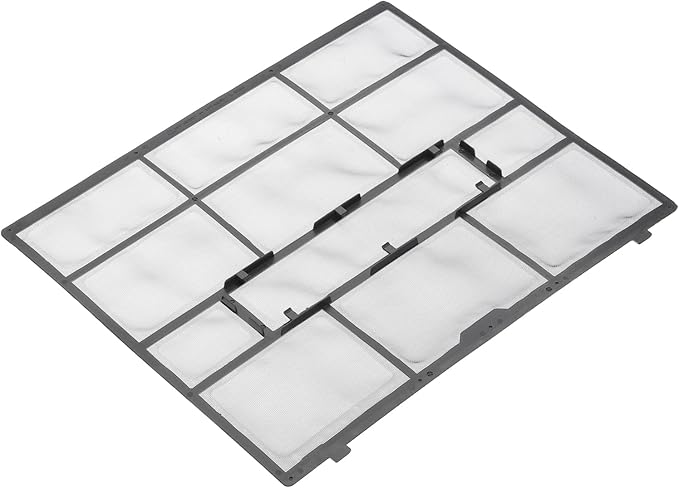 PATIKIL Air Conditioner Filter Replacement 353mm x 290mm, Plastic Air Filtering Screen with Filter Foam for HVAC, Black