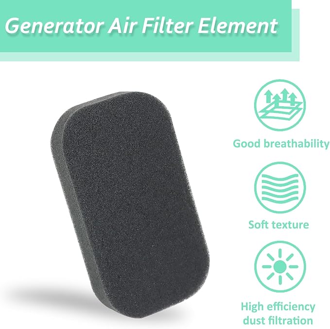 8Pcs 196cc 212cc 224cc Generator Air Filter Compatible with Honda GX160 GX200 Engine Champion Predator Firman 3000 3500 4000 4500 watt Generators Air Cleaner 17211-ZB2-000
