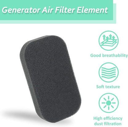 8Pcs 196cc 212cc 224cc Generator Air Filter Compatible with Honda GX160 GX200 Engine Champion Predator Firman 3000 3500 4000 4500 watt Generators Air Cleaner 17211-ZB2-000