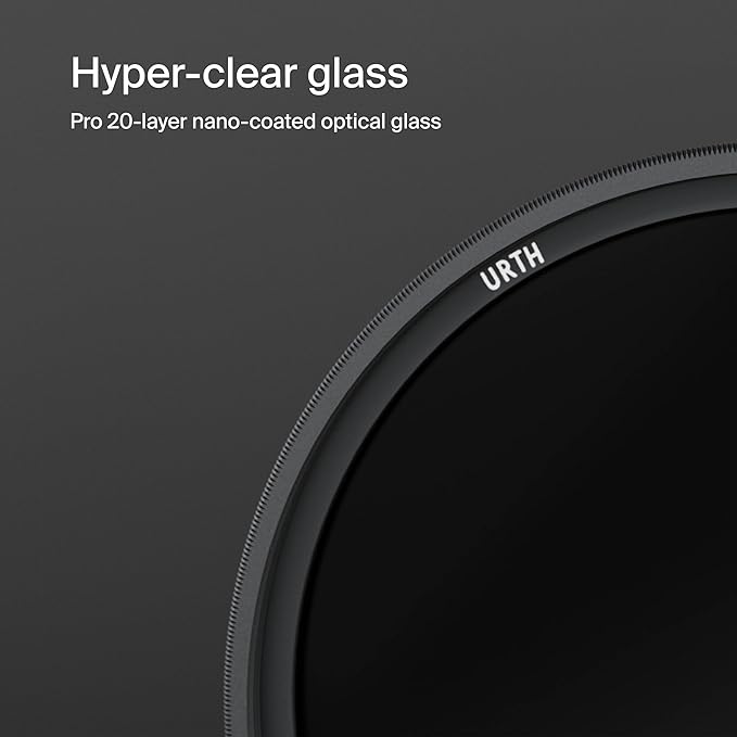 Urth 55mm Soft Graduated ND8 Lens Filter (Plus+) — 3-Stop, Ultra-Slim 20-Layer Nano-Coated Soft Grad Neutral Density Camera Lens Exposure Balance Filter