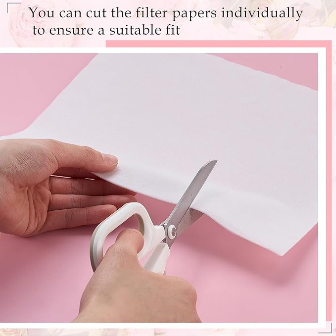 600 Sheets Nail Dust Collector Filter Paper Disposable Nail Dust Suction Collector Filters Paper Sheets Portable for Salon Spa Tech Supplies Accessories