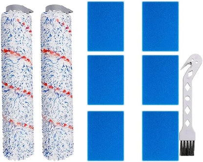 Hand-held Floor Scrubbers Roller Brush Hepa Filter Sponge Parts。Compatible for Tineco IFloor S/IFloor / HF10E-01 。Wet Dry Vacuum Cleaner Replacement Spare (Color : Set F)