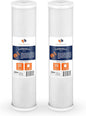 Aquaboon 4,5 x 20 inch Carbon Filter Cartridge - 5 Micron Coconut Shell CTO Filter - Whole House Well Water Filtration - Matches DB20P, CTO20BB, Pentek FLOPLUS-20BB, 155312-43, CBC-20BB (2 Pack)