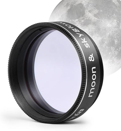 Astromania Telescope Moon Filter 1.25 Inch, Moon Skyglow Filter Reduces Moon Glare & Enhances Lunar Crater Detail, Eyepiece Accessory for Astronomy Beginner, Work with Telescope Accepts 1.25" Eyepiece