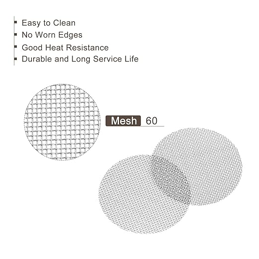 MECCANIXITY Pipe Screen Stainless Steel Screens, 13/16 Inch (20mm) Diameter for Pipe Filter, Pack of 120